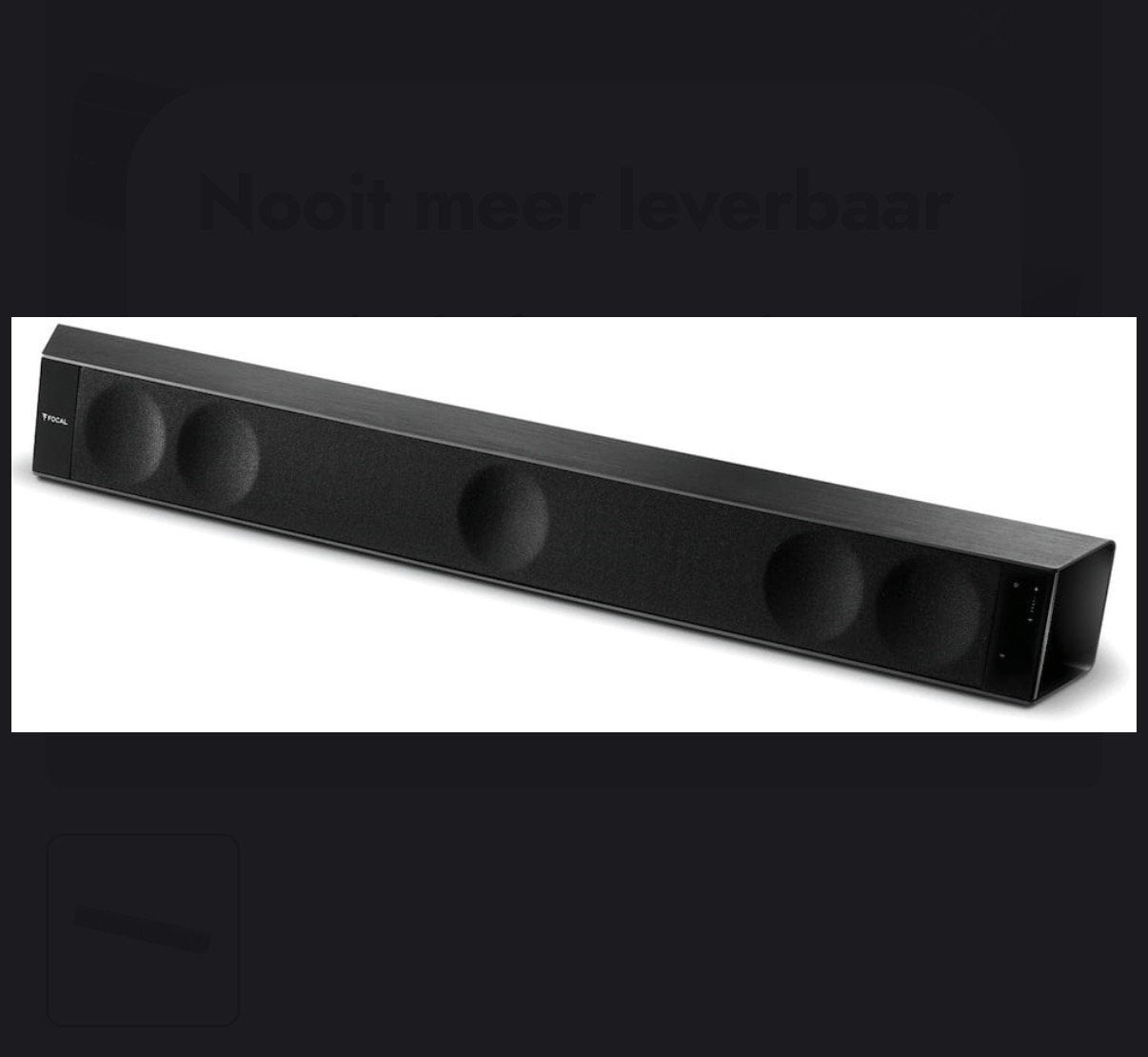 Focal Dimension soundbar 5.0, Ophalen, Gebruikt