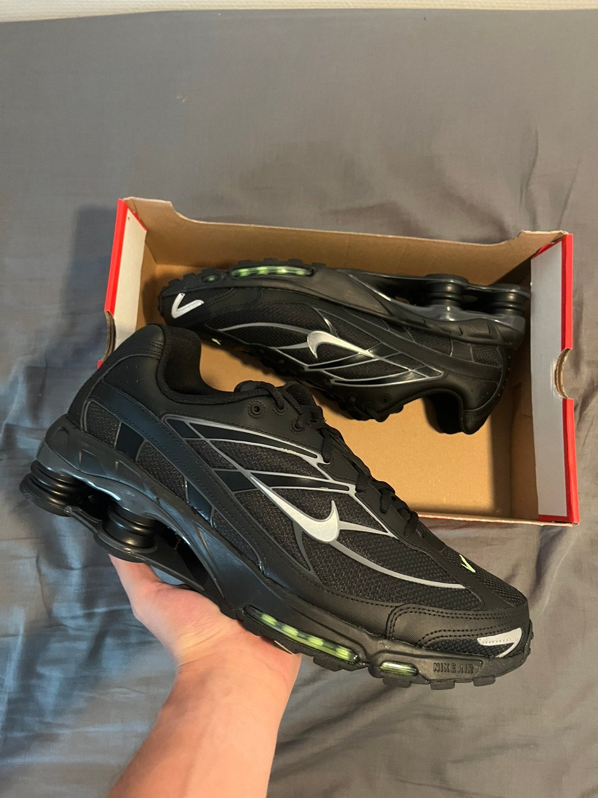 Nike Shox Ride 2 Zwart Zilver - Maat 48.5, Ophalen of Verzenden, Nieuw, Zwart, Sneakers of Gympen