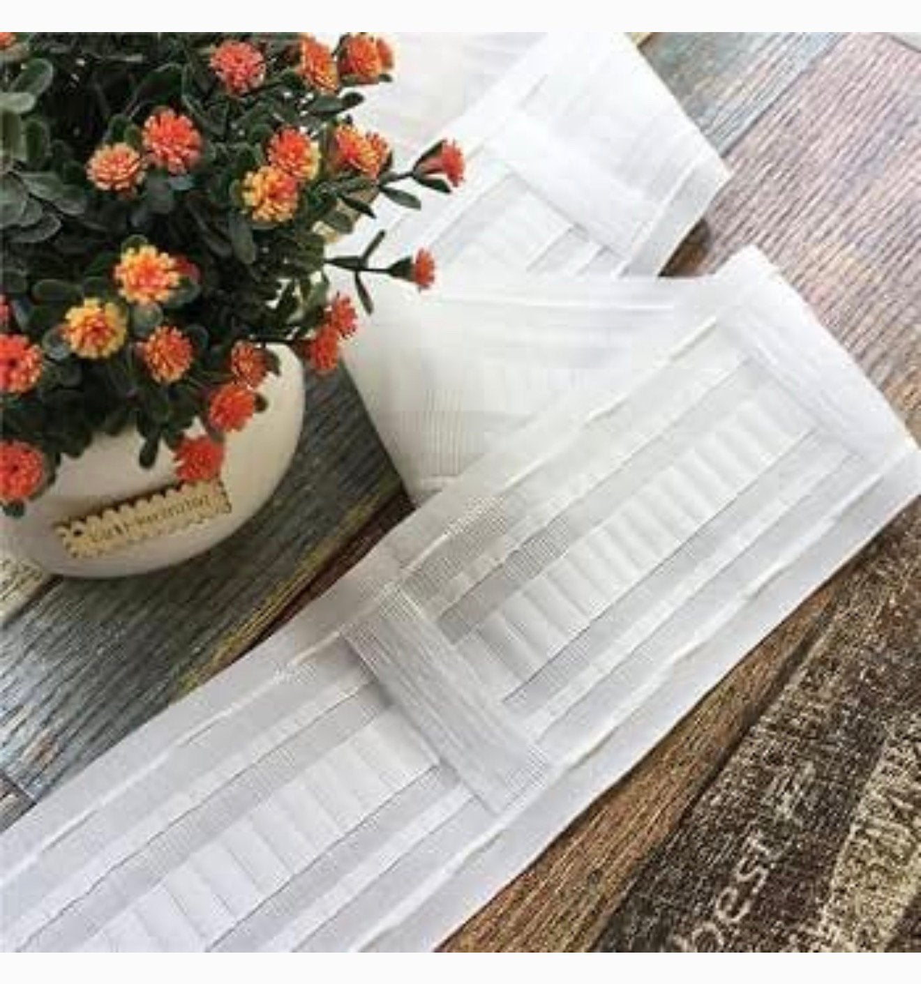 Plooiband Gordijnband 10cm breed 10 meter lang! wit white, Ophalen of Verzenden, Nieuw, Wit