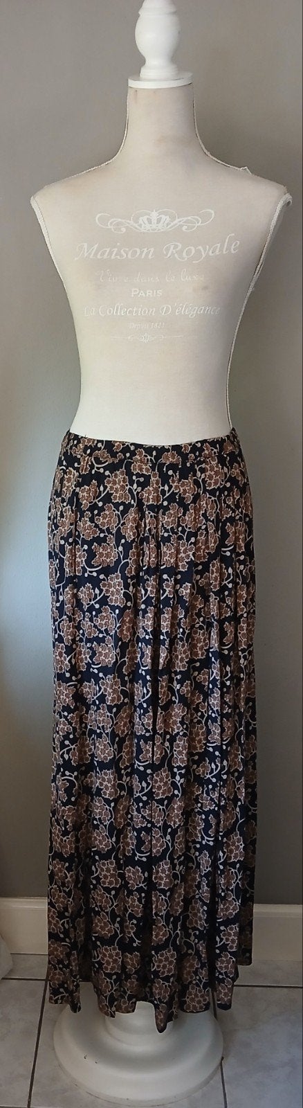 By-Bar Lien Cupro Maxi-rok  Bloemenprint Maat S, Kleding | Dames, Ophalen of Verzenden