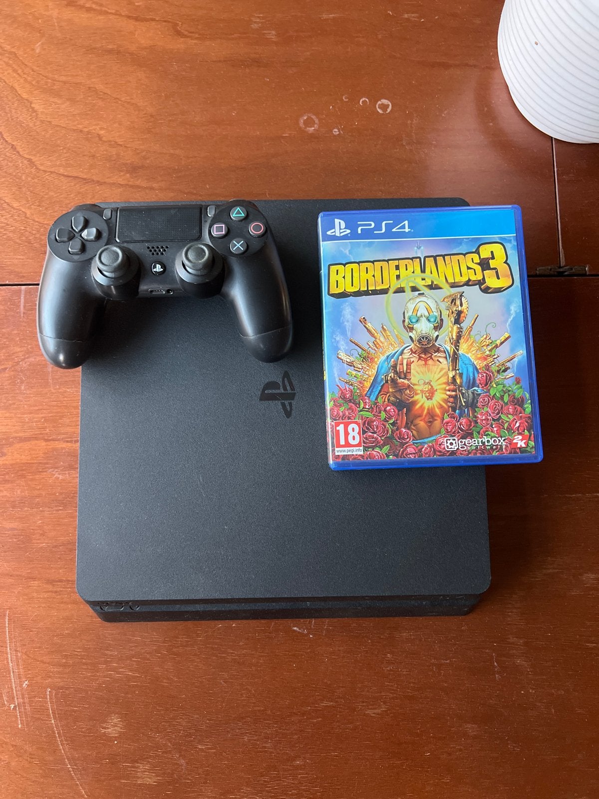 PlayStation 4 Slim met controller en Borderlands 3, Online, Shooter, 1 speler, Ophalen of Verzenden