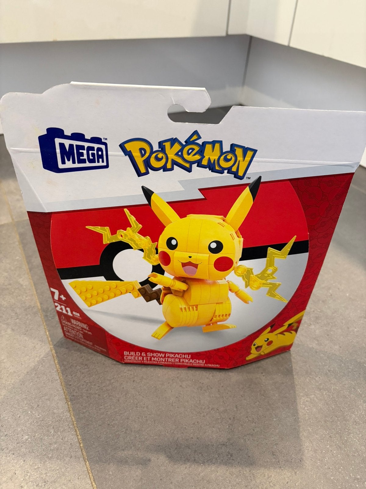 Nieuw in doos Pokemon Pikachu mega, Ophalen of Verzenden, Nieuw, Overige typen, Overige thema's