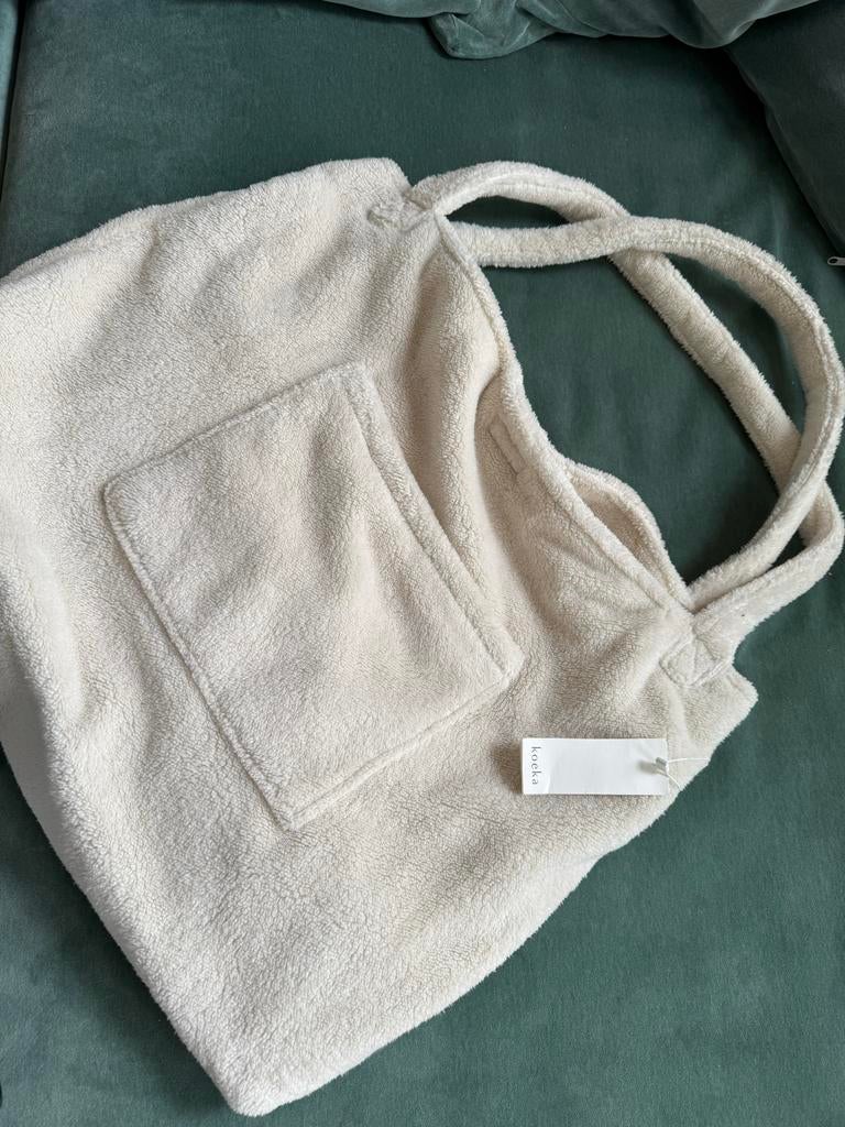 Nieuwe Koeka luiertas teddy crème wit met ritsvak, Ophalen of Verzenden, Nieuw, Wit