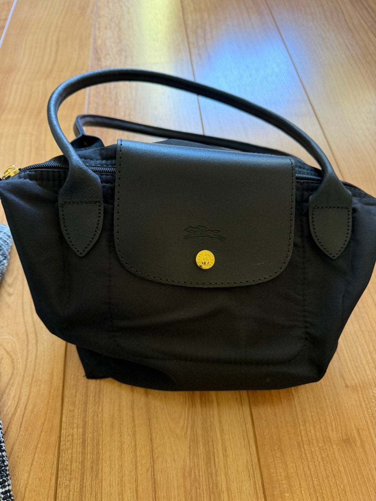 Handtas met Longchamp logo nieuw, Ophalen of Verzenden, Nieuw, Zwart, Handtas
