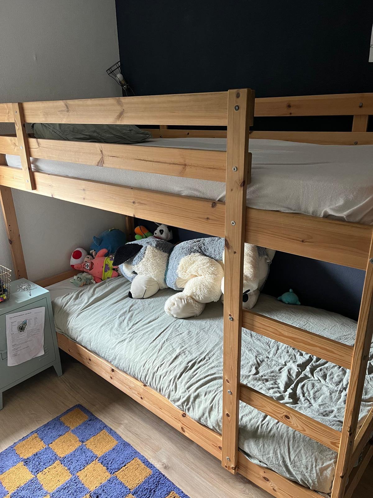 Stapelbed ikea, Huis en Inrichting, Ophalen, 90 cm, 160 tot 180 cm, Tweepersoons