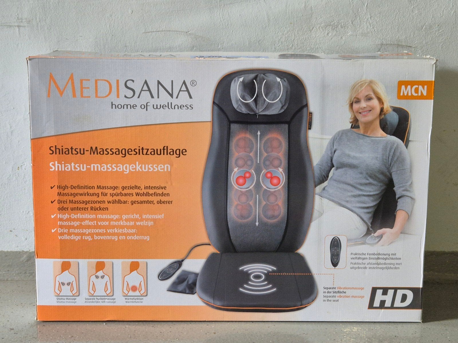 Medisana Shiatsu Massagekussen, Sport en Fitness, Massageproducten, Ophalen of Verzenden, Zo goed als nieuw, Massagestoel of Kussen
