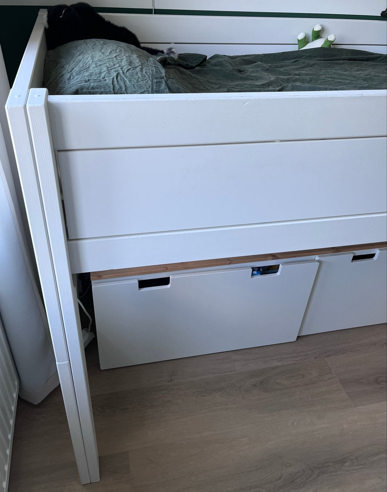 Lifetime onderstel wit voor halfhoogslaper (excl. bed), Ophalen, Gebruikt, Eenpersoons, Halfhoogslaper