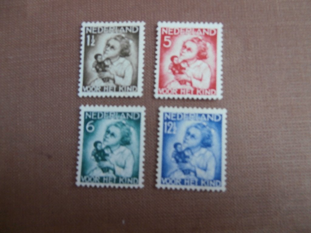 NL 1934; serie KINDERZEGELS LEES, Verzenden, T/m 1940, Postfris