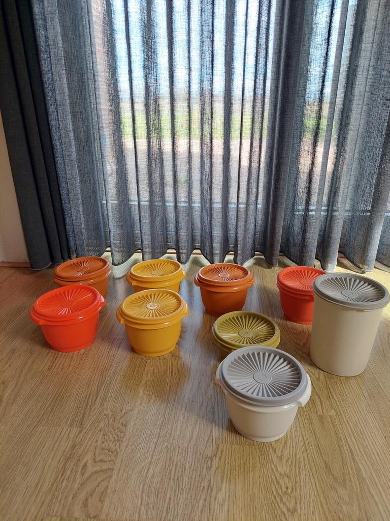 Retro tupperware bakjes, Ophalen, Bak of Kom