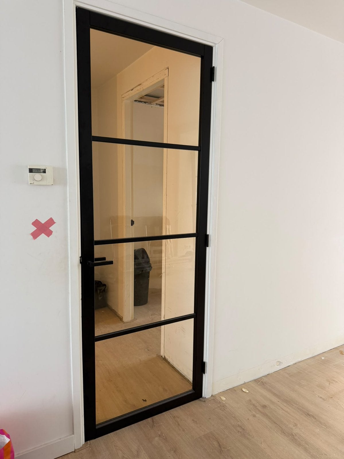 Binnendeur (Industrieel) zwart, Ophalen, 80 tot 100 cm, Binnendeur, 200 tot 215 cm