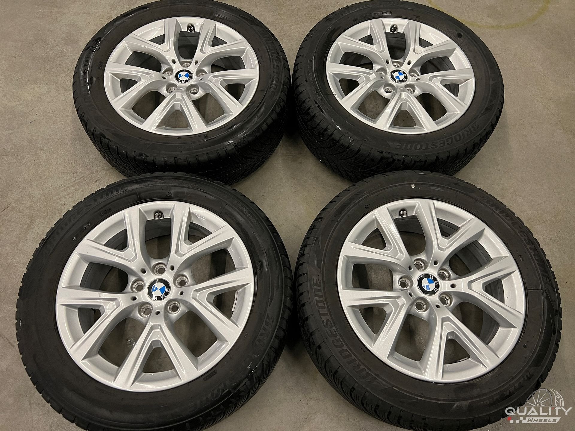 5x112 17” BMW X1 (F48), X2 (F39) Velgen + Winterbanden 205/6, Gebruikt, -, -, Banden en Velgen