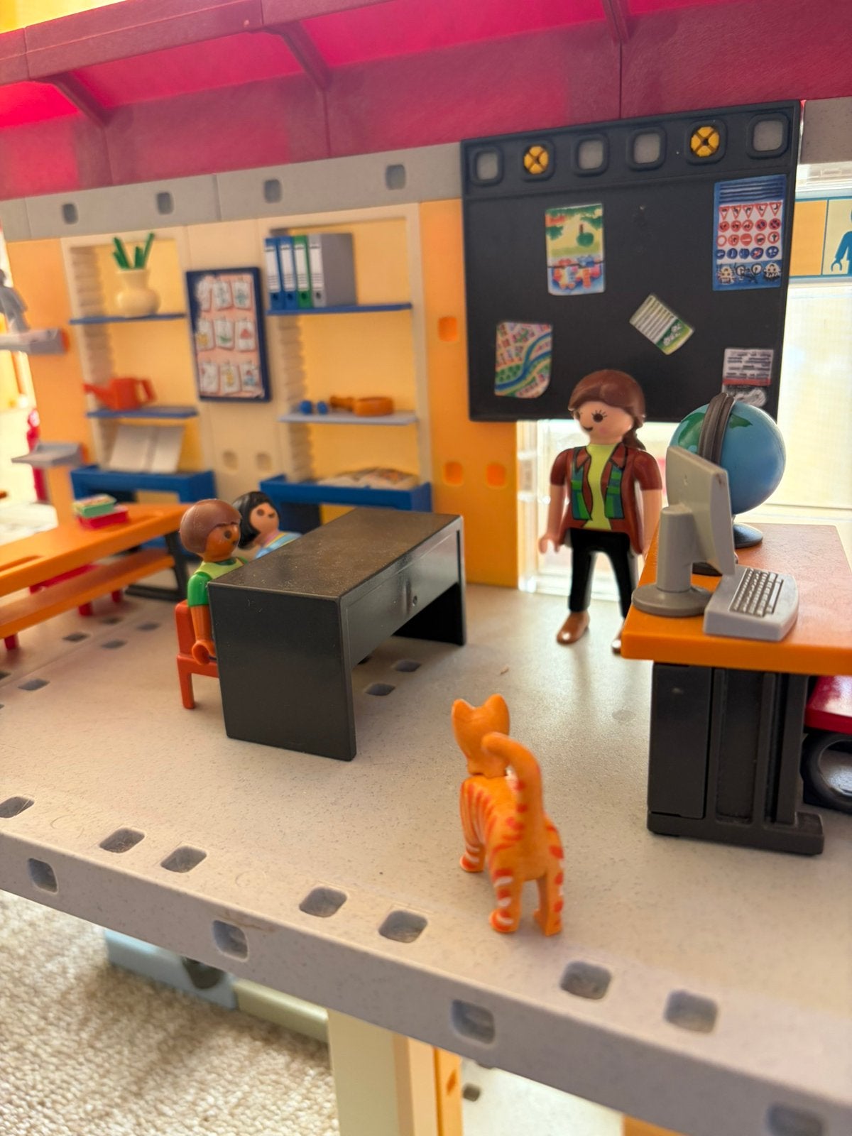Playmobil school, Ophalen of Verzenden, Gebruikt, Complete set