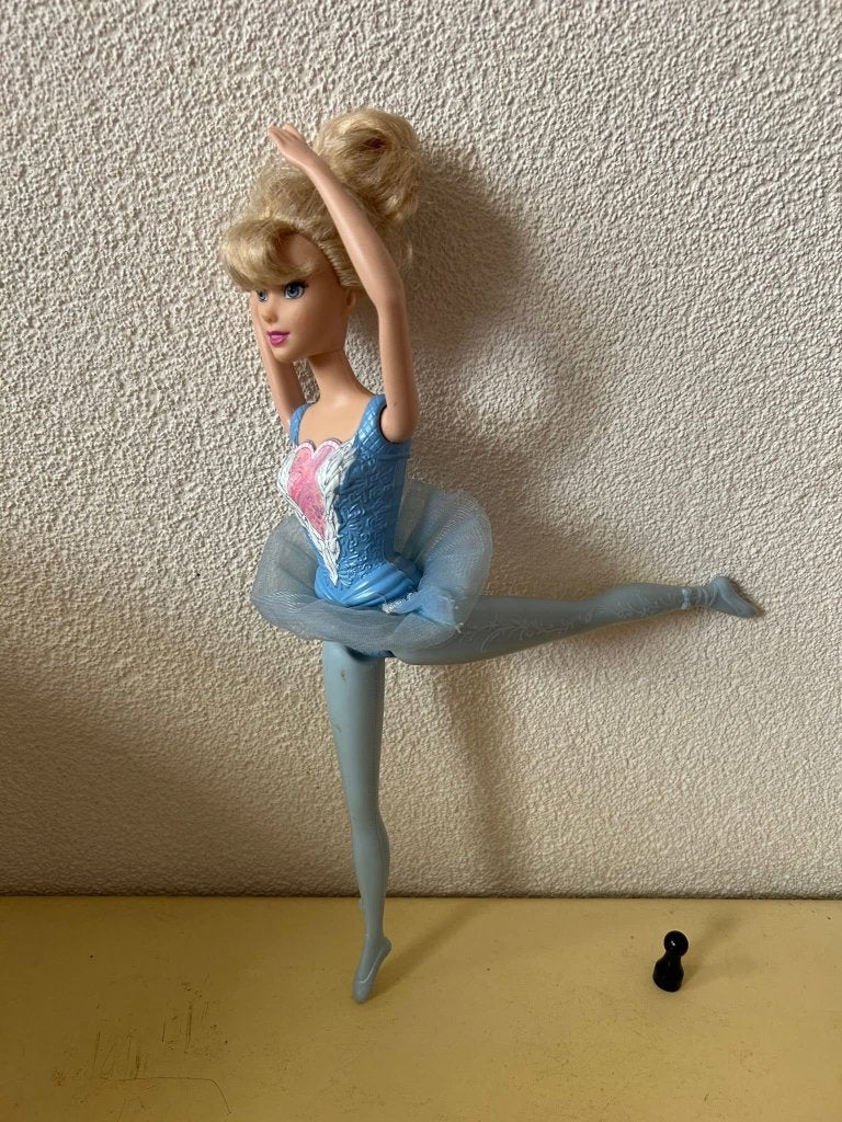 Disney Princess Assepoester Ballerina Pop Mattel, Kinderen en Baby's, Speelgoed | Poppen, Ophalen of Verzenden, Gebruikt, Barbie