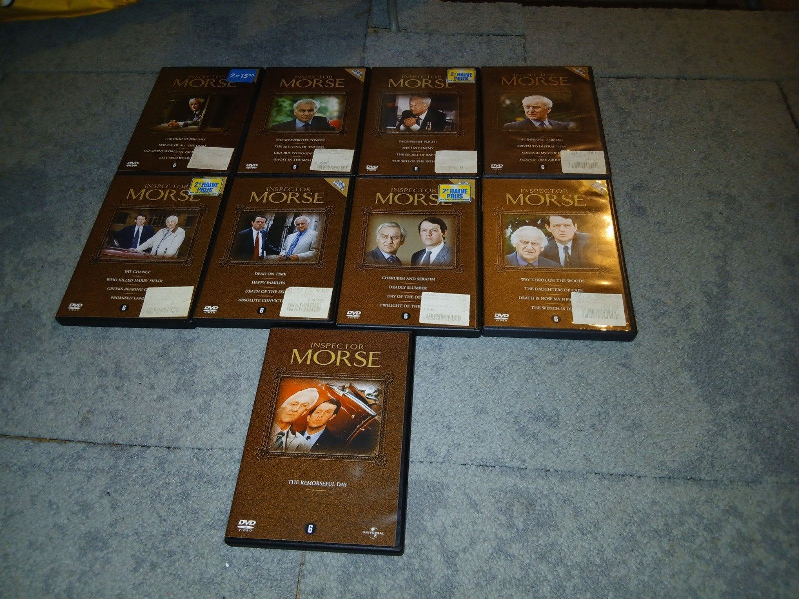 Inspector Morse DVD collectie - 9 seizoenen, Misdaad, Nederlands, Ophalen of Verzenden, Gebruikt