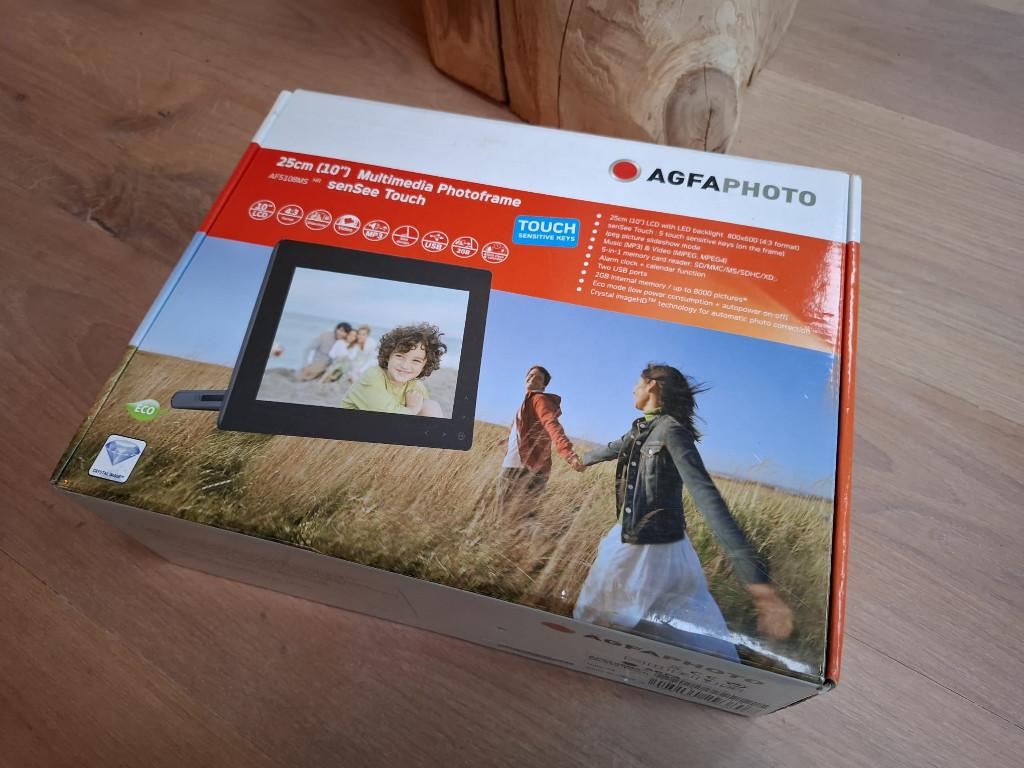 Agfaphoto fotolijst multimedia fotoframe 25cm, 2 st, Ophalen of Verzenden, Zo goed als nieuw