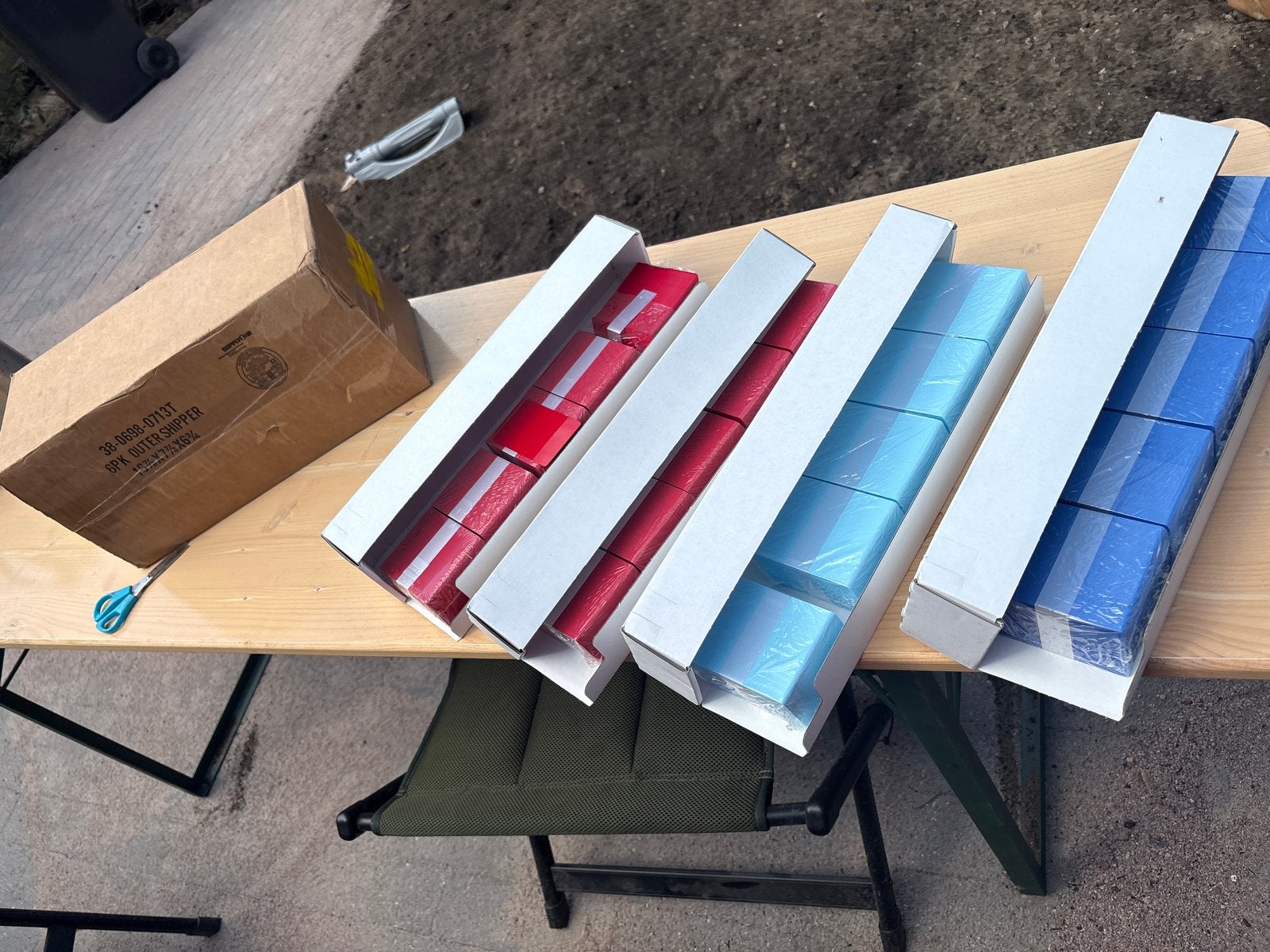 Nieuwe blanco PVC kaarten - rood en blauw, Ophalen of Verzenden, Nieuw