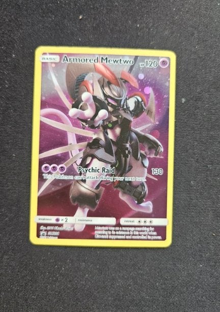 armored mewtwo english pokemonkaart, Ophalen of Verzenden, Zo goed als nieuw, Losse kaart
