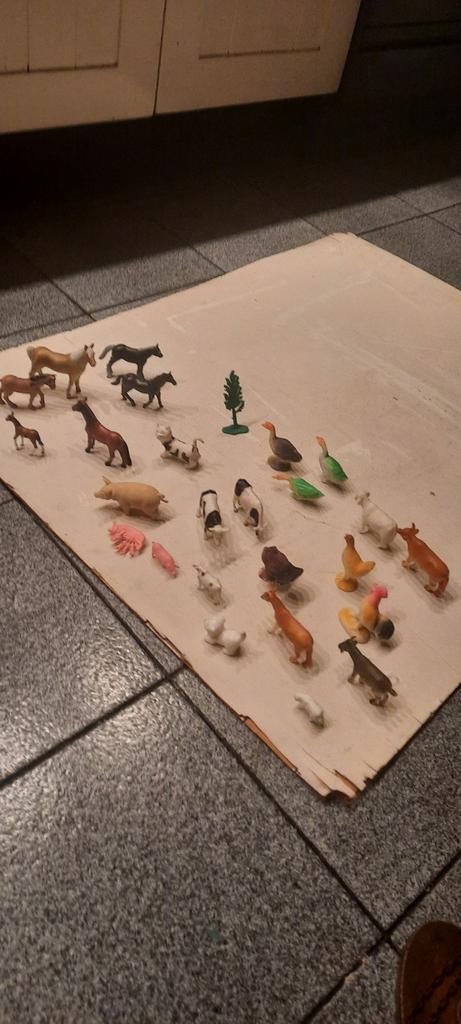 Vintage Boerderijdieren Speelgoed Set, Ophalen of Verzenden