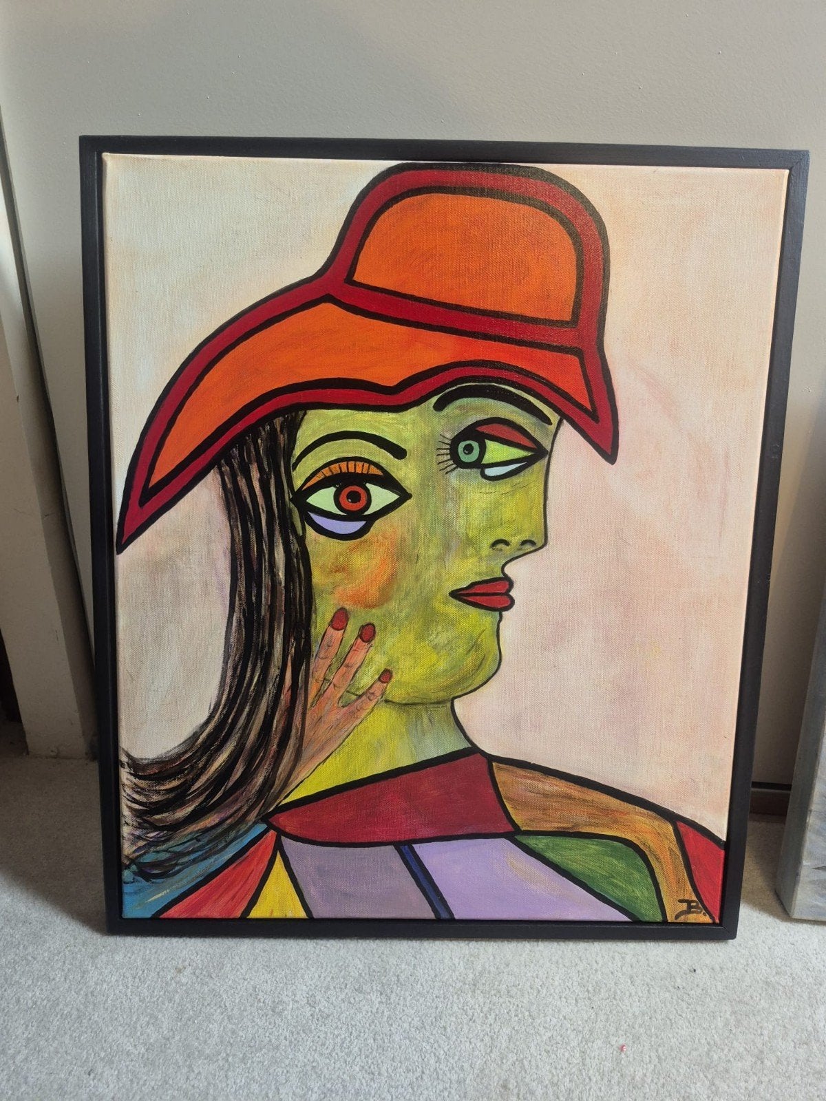 Schilderij  mevrouwen, Antiek en Kunst, Ophalen