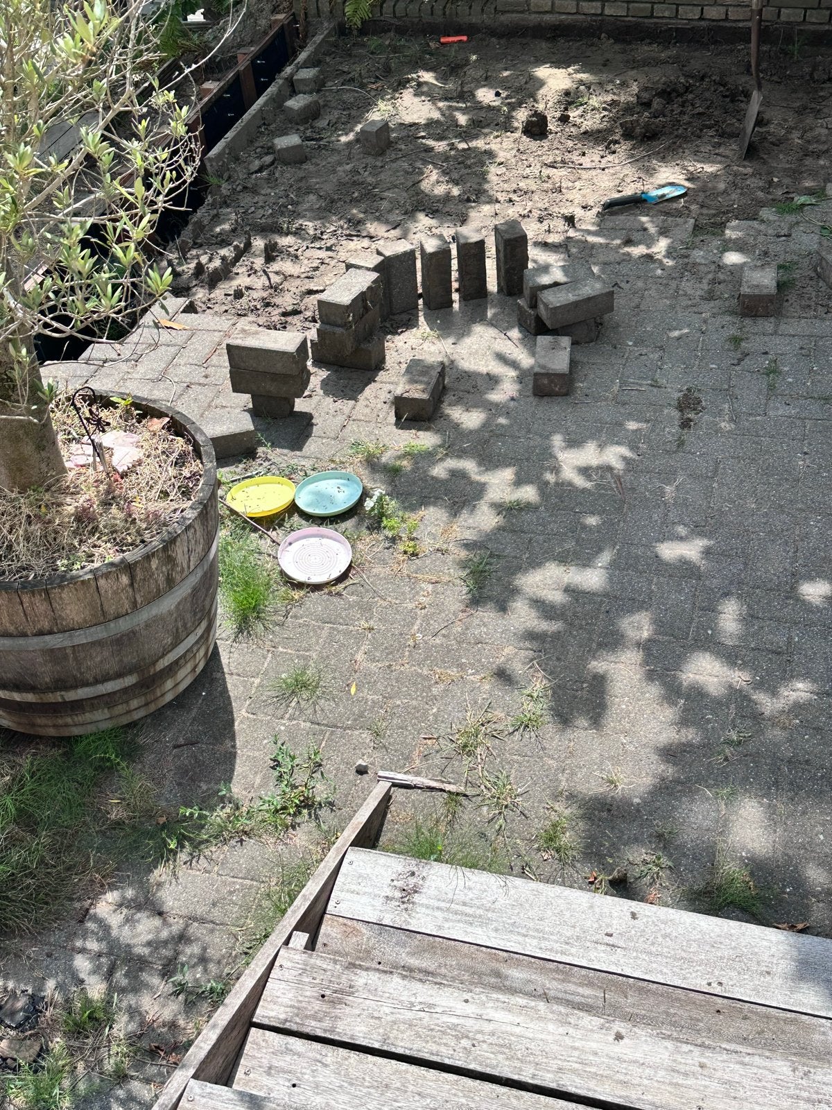 GRATIS Betonklinkers 21x10,5x6 cm - 30m2 ophalen, Ophalen, Gebruikt, Klinkers, 10 m² of meer