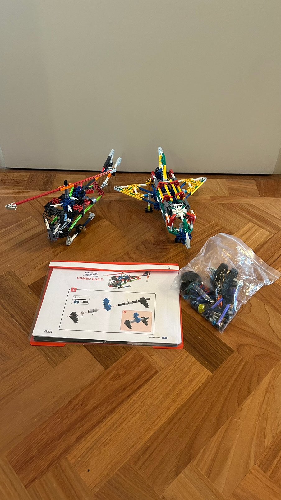 K’nex speelgoed helicopter vliegtuig, Ophalen of Verzenden, Zo goed als nieuw, K'nex