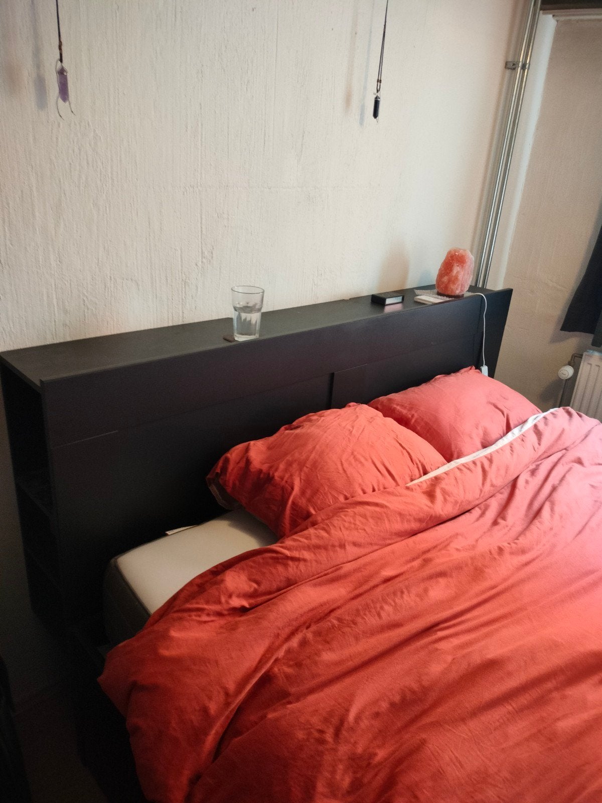 Brimnes Ikea Bed, Ophalen, Tweepersoons, Zo goed als nieuw, 180 cm