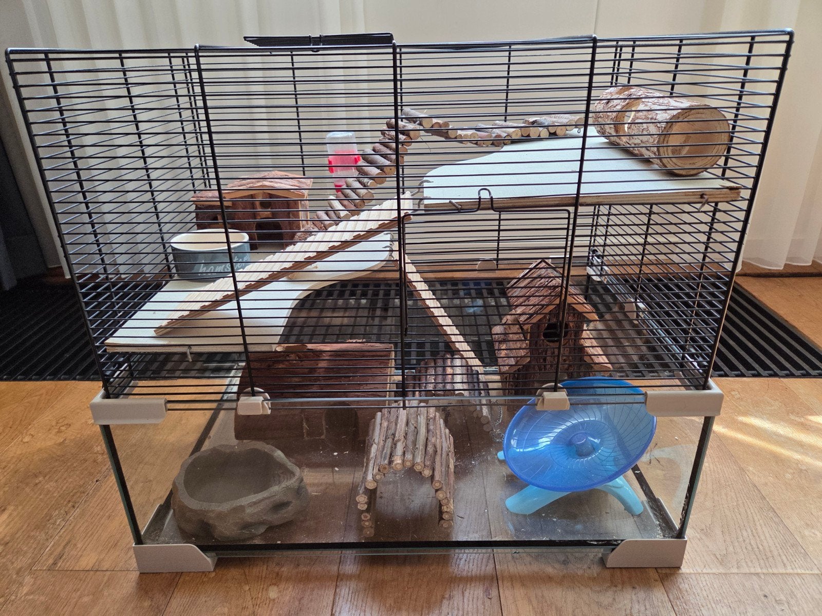 zeer complete hamsterkooi, Kooi, Minder dan 75 cm, Zo goed als nieuw, Ophalen