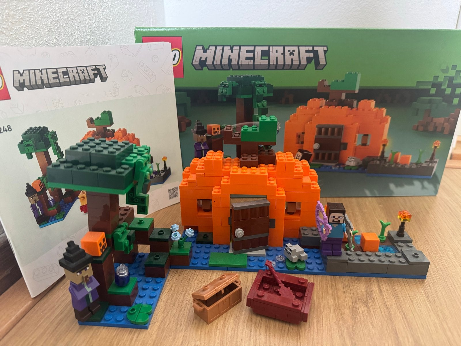 LEGO Minecraft De Pompoenboerderij (21248), Ophalen of Verzenden, Zo goed als nieuw, Overige merken