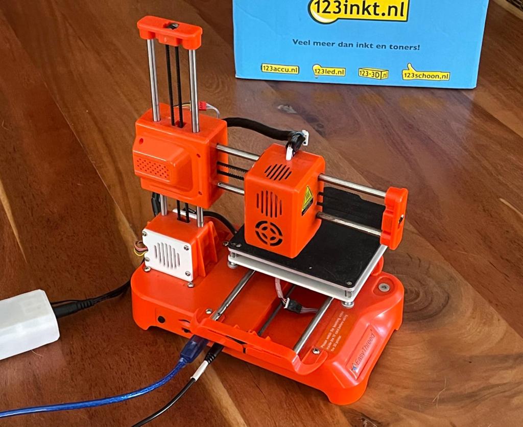 3d printer K7 EasyThreed MINI Oranje, Computers en Software, 3D Printers, Gebruikt, Filament, Ophalen