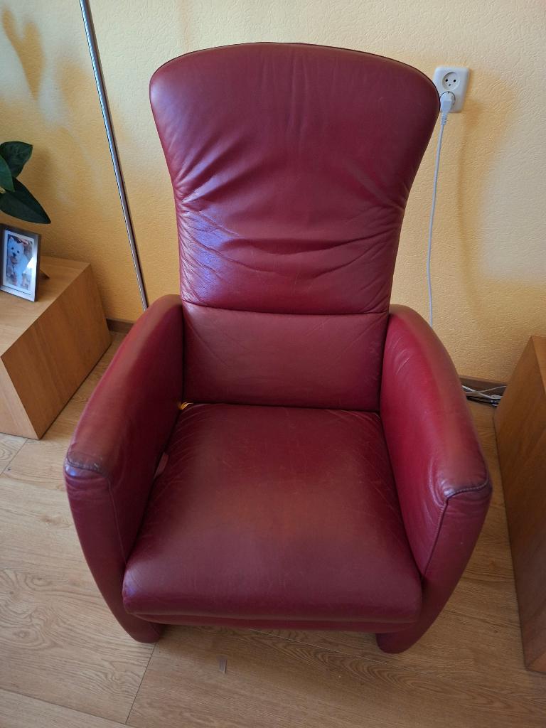 relaxstoel, Ophalen, Gebruikt, Minder dan 75 cm, Leer