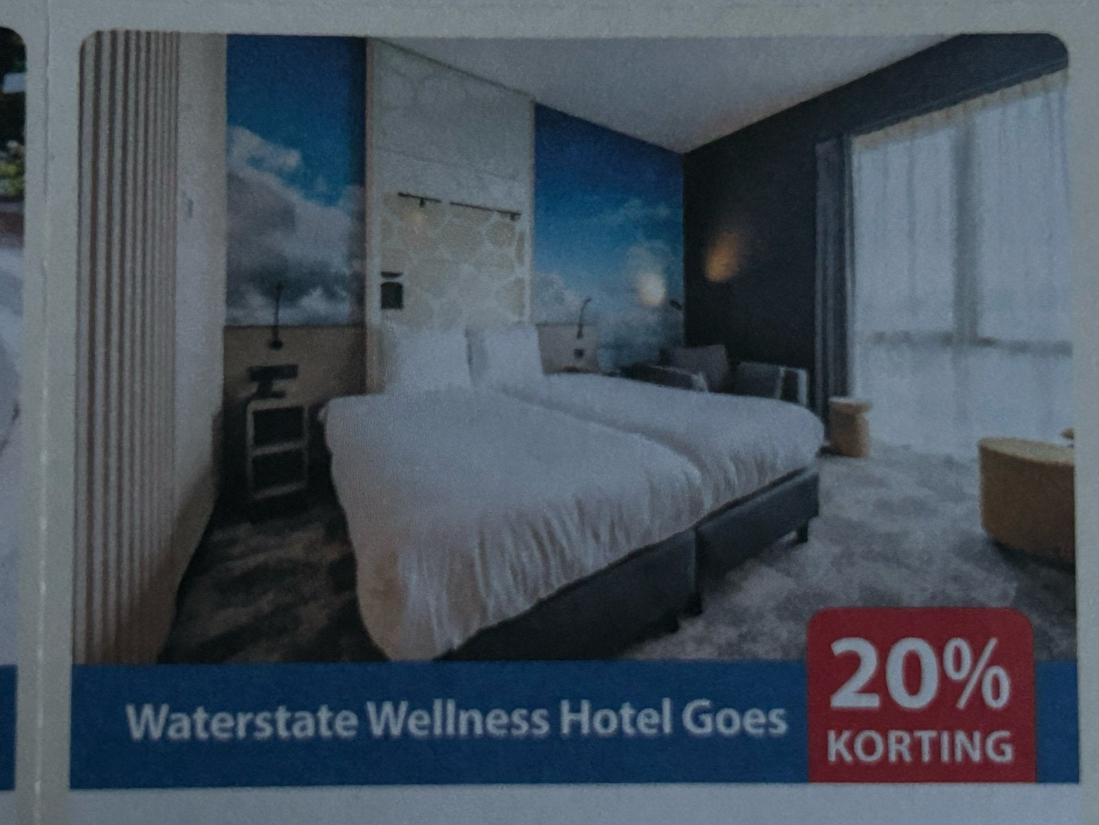 Waterstate wellness hotel Goes 20% korting, Kortingsbon, Arrangement, Spa of Sauna