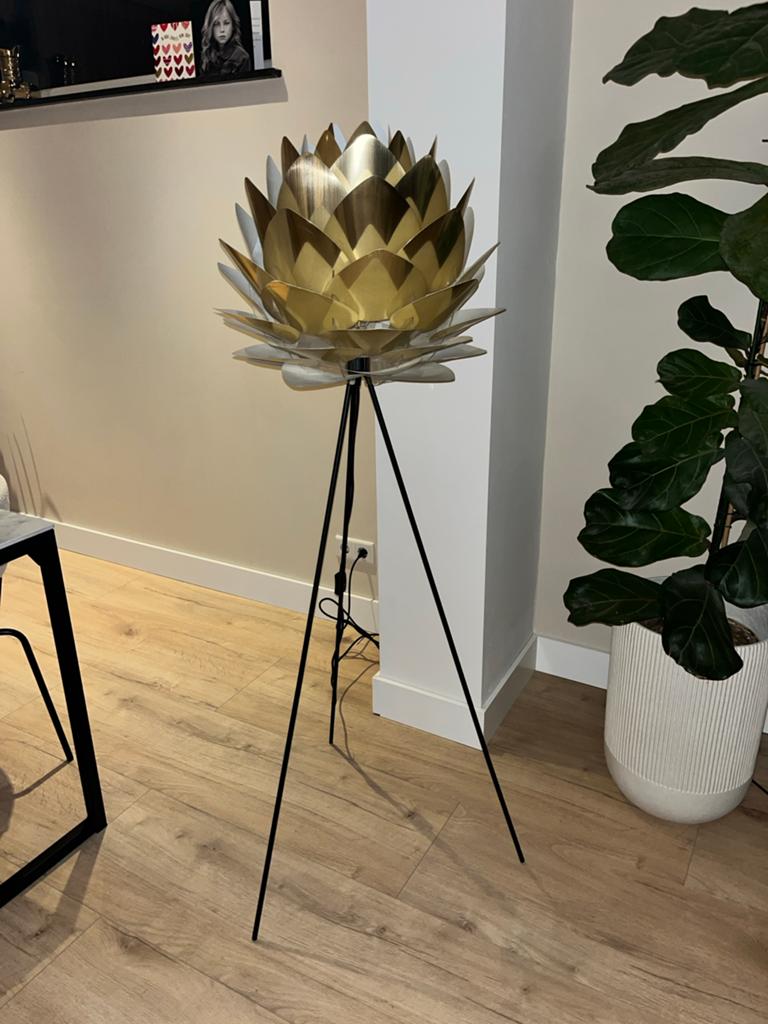Gouden design Vloerlamp van Umage Silvia, Ophalen of Verzenden, Zo goed als nieuw, Metaal, 150 tot 200 cm
