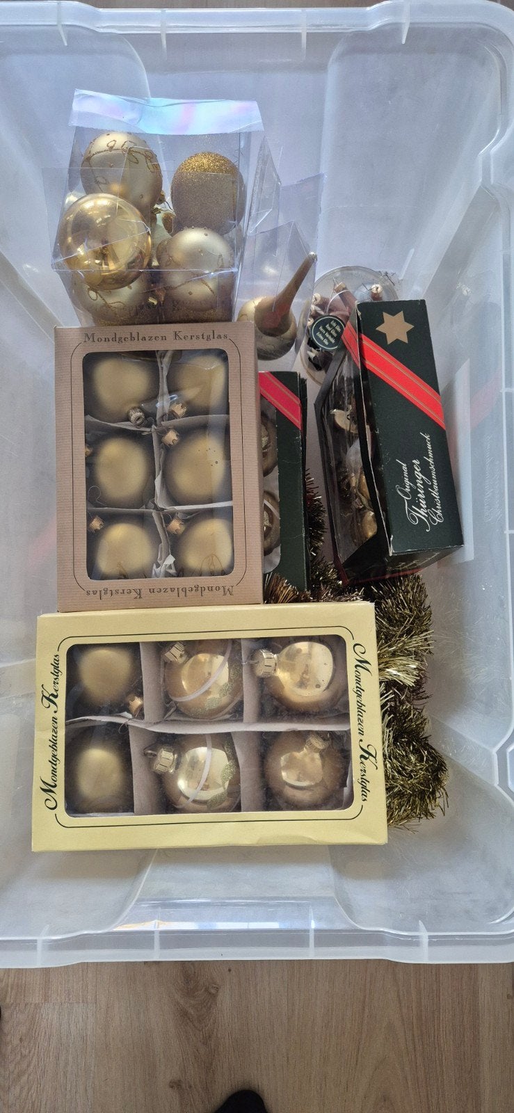 kerstboomversiering goud, Ophalen, Zo goed als nieuw