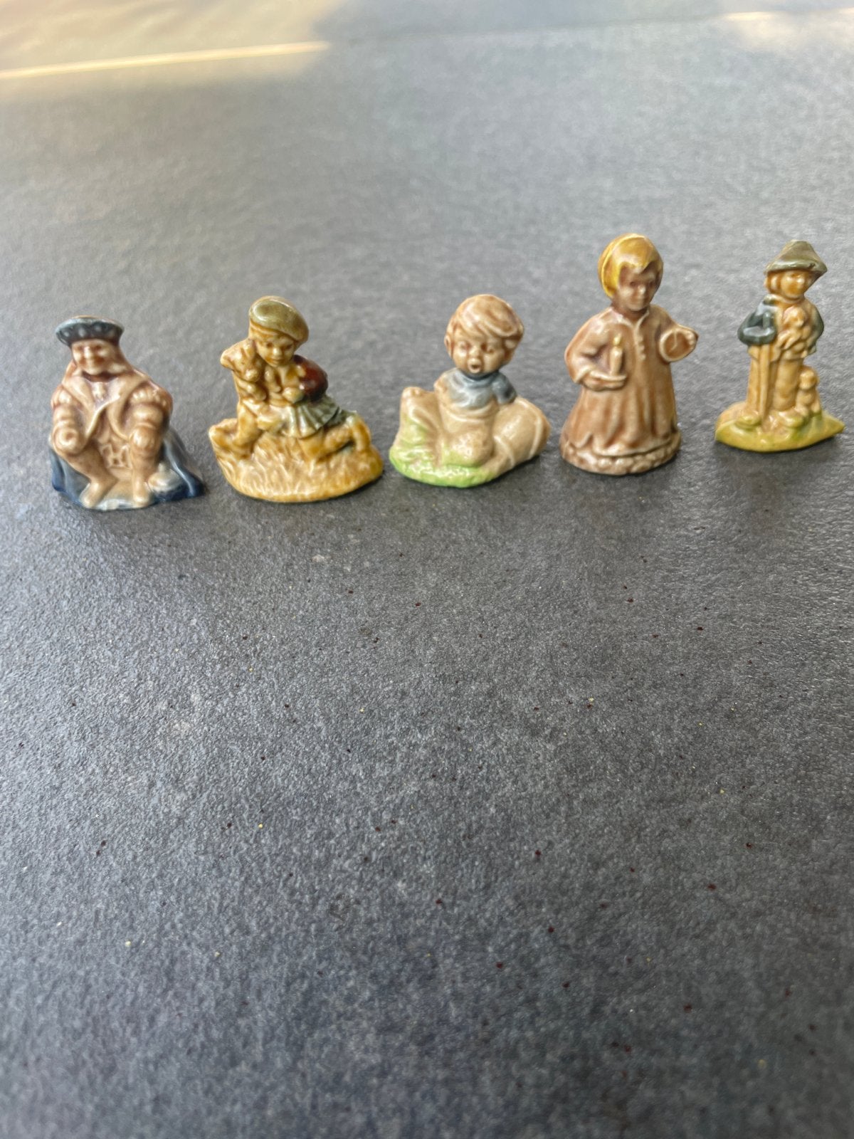 Set van 5 vintage porseleinen beeldjes, Ophalen of Verzenden, Gebruikt