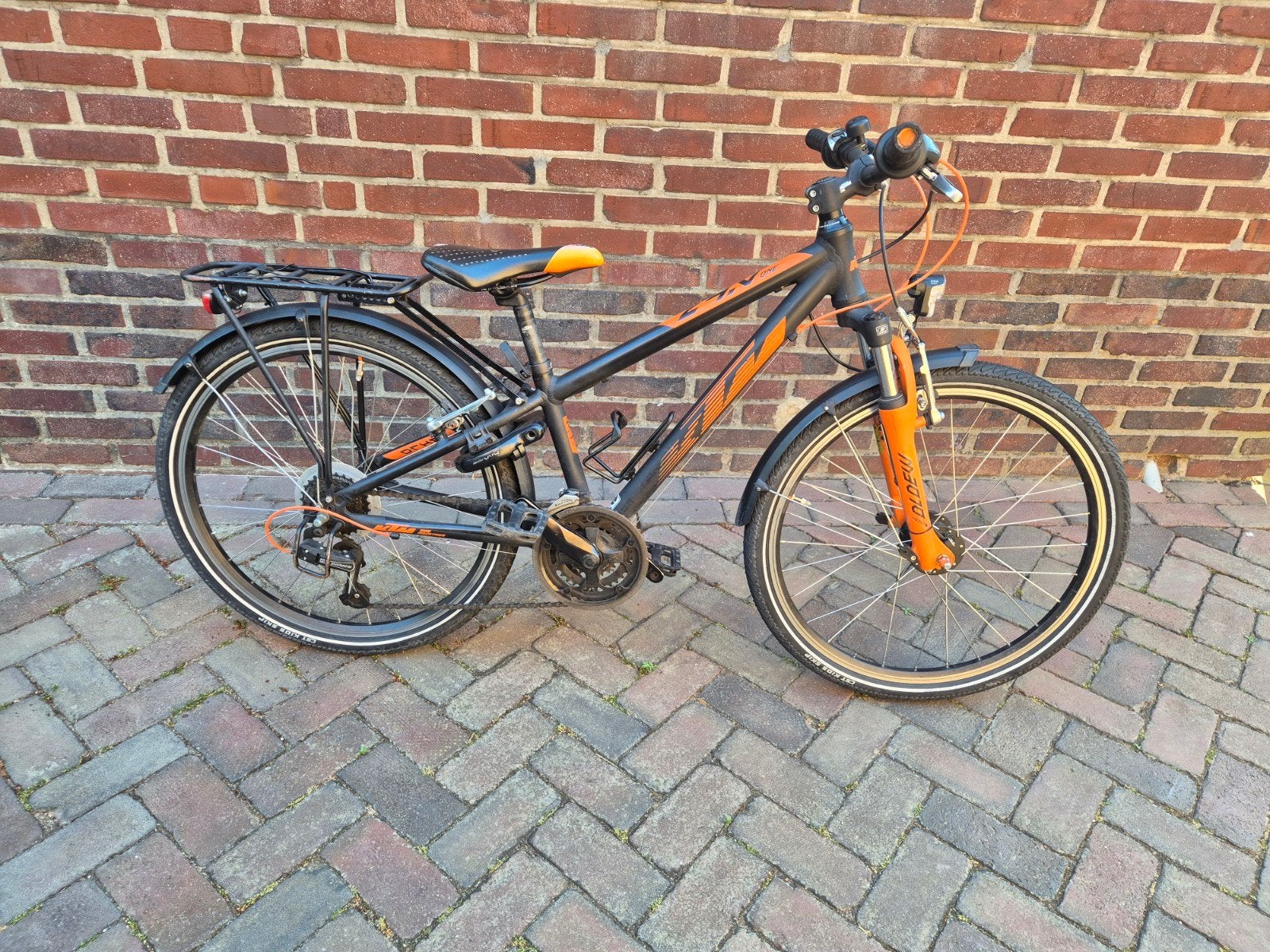KTM Wild One 24 inch kinderfiets met voorvorkvering, Gebruikt, Velgrem, Versnellingen, Ophalen
