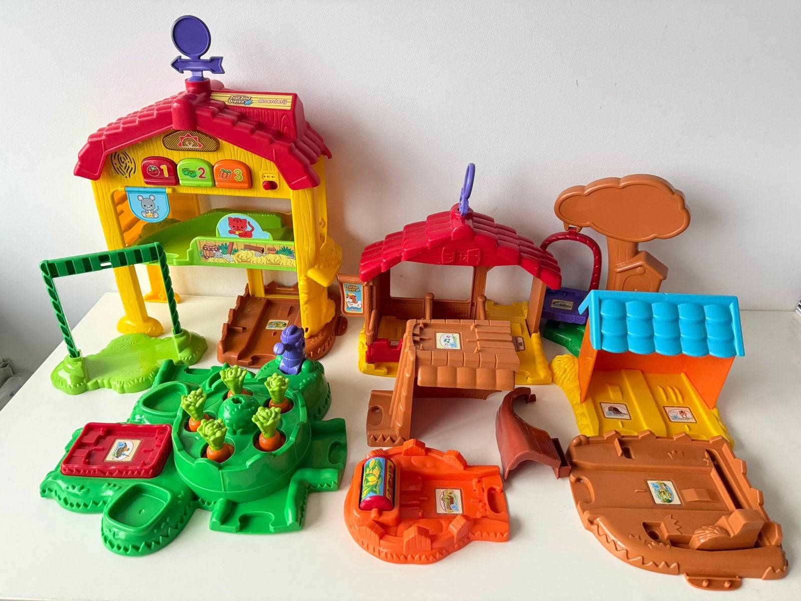 Boerderij + avonturenpaden (40x) Zoef Zoef dieren / Vtech, Kinderen en Baby's, Speelgoed | Vtech, Ophalen of Verzenden, Gebruikt