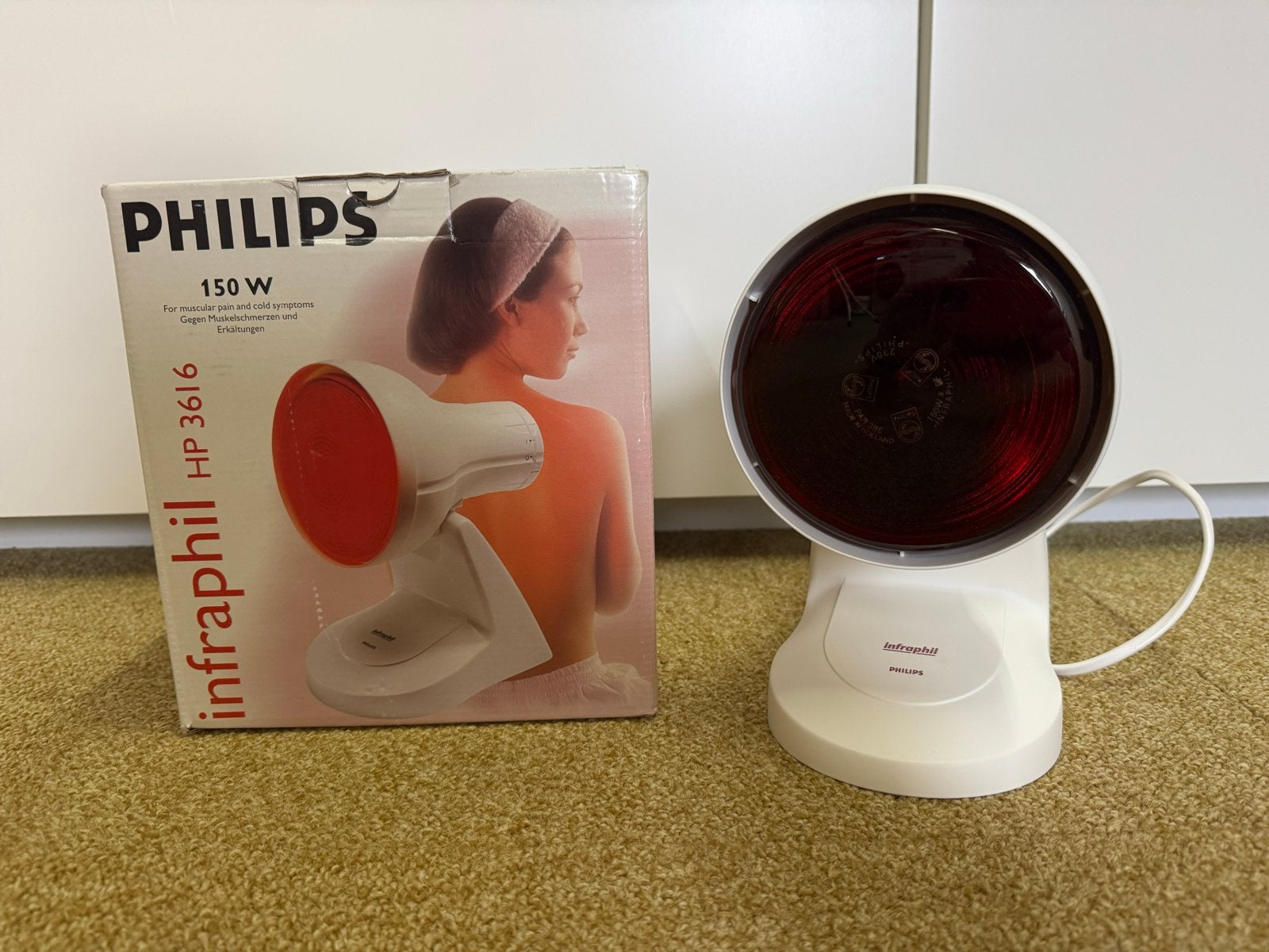 Philips Infraphil HP 3616 Infrarood Warmtelamp 150W, Ophalen of Verzenden, Zo goed als nieuw, Overige typen
