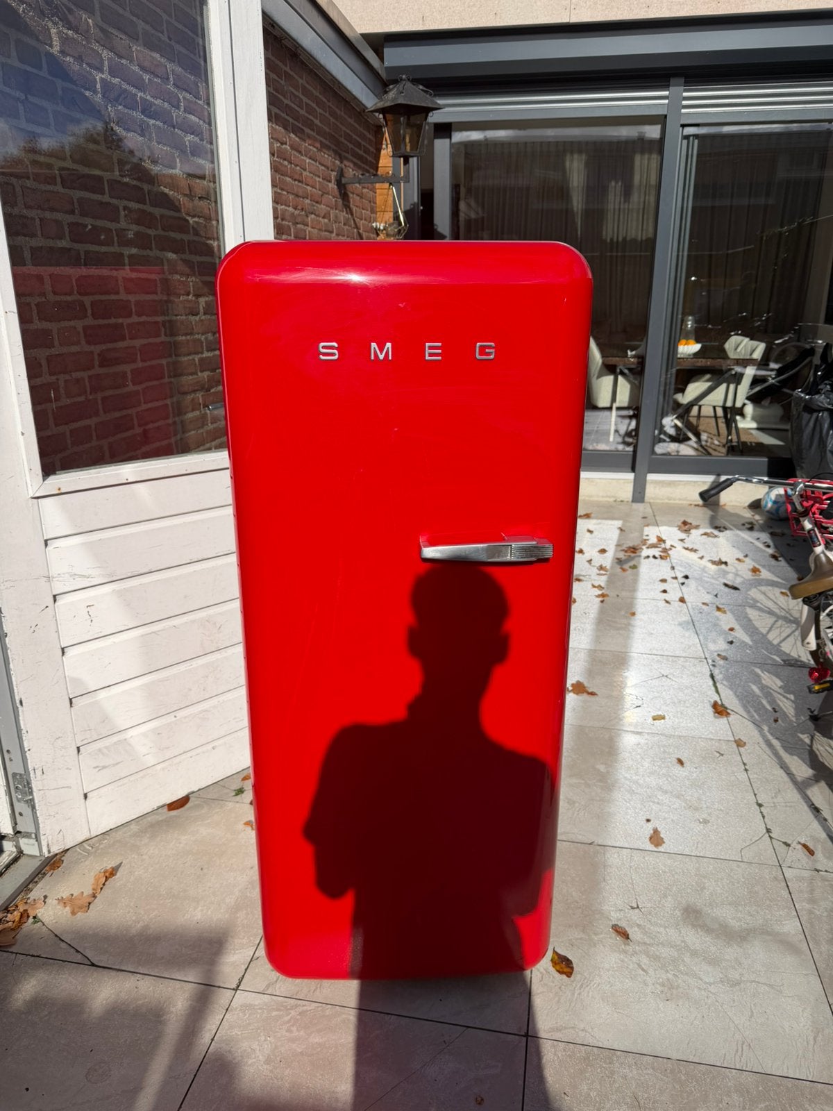 Smeg koelkast met vriesvak rood met gratis bezorgen, Ophalen, 200 liter of meer, 60 cm of meer, 160 cm of meer