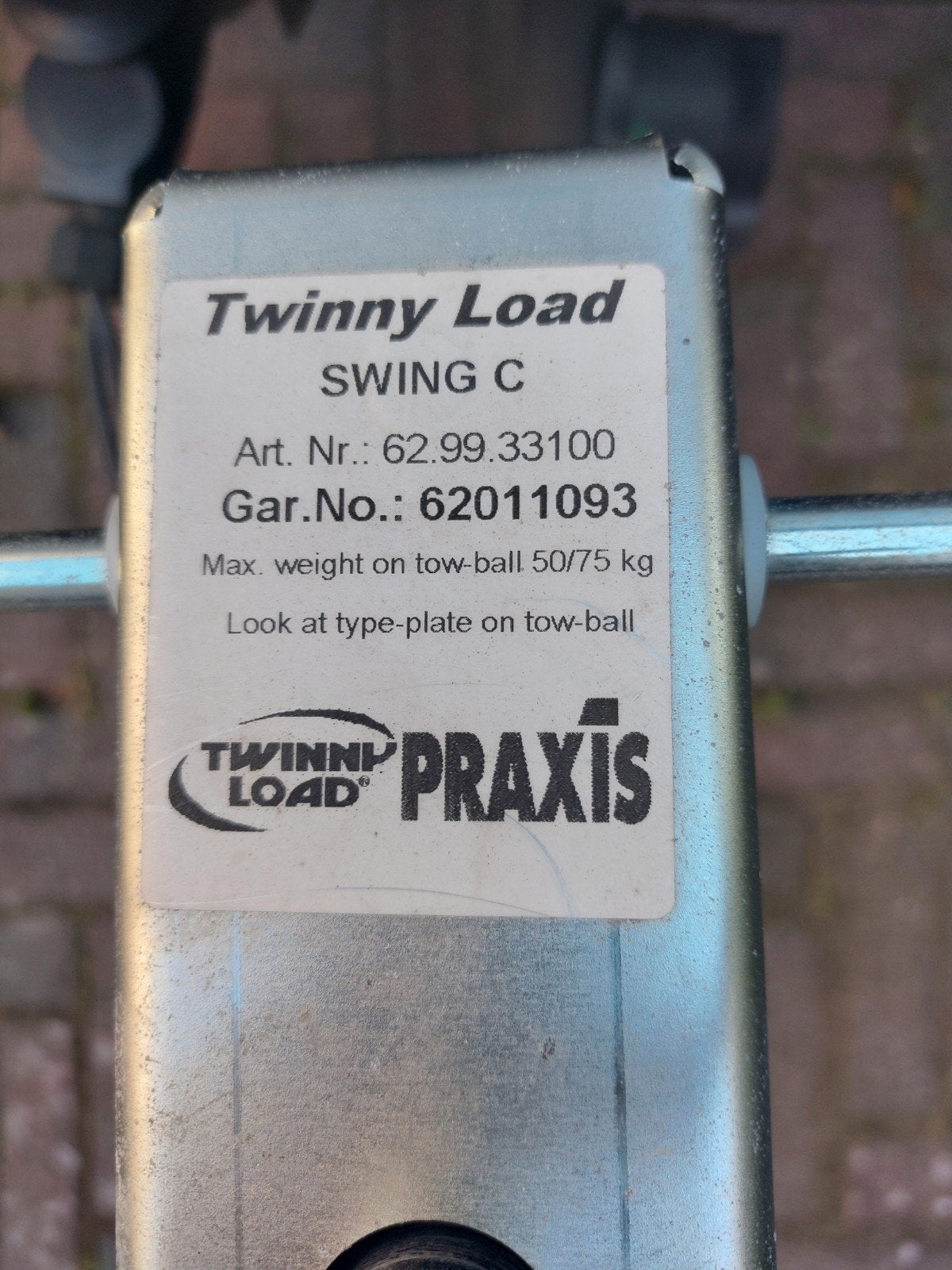 Twinny Load SWING C Trekhaak Fietsendrager, Auto diversen, Fietsendragers, Ophalen, Gebruikt, Trekhaakdrager