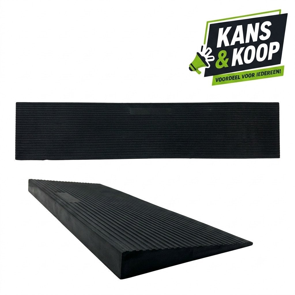 Rubber Drempelhulp / Oprijplaat 90 x 20 x 4 cm – Antislip &, Ophalen of Verzenden, Zo goed als nieuw