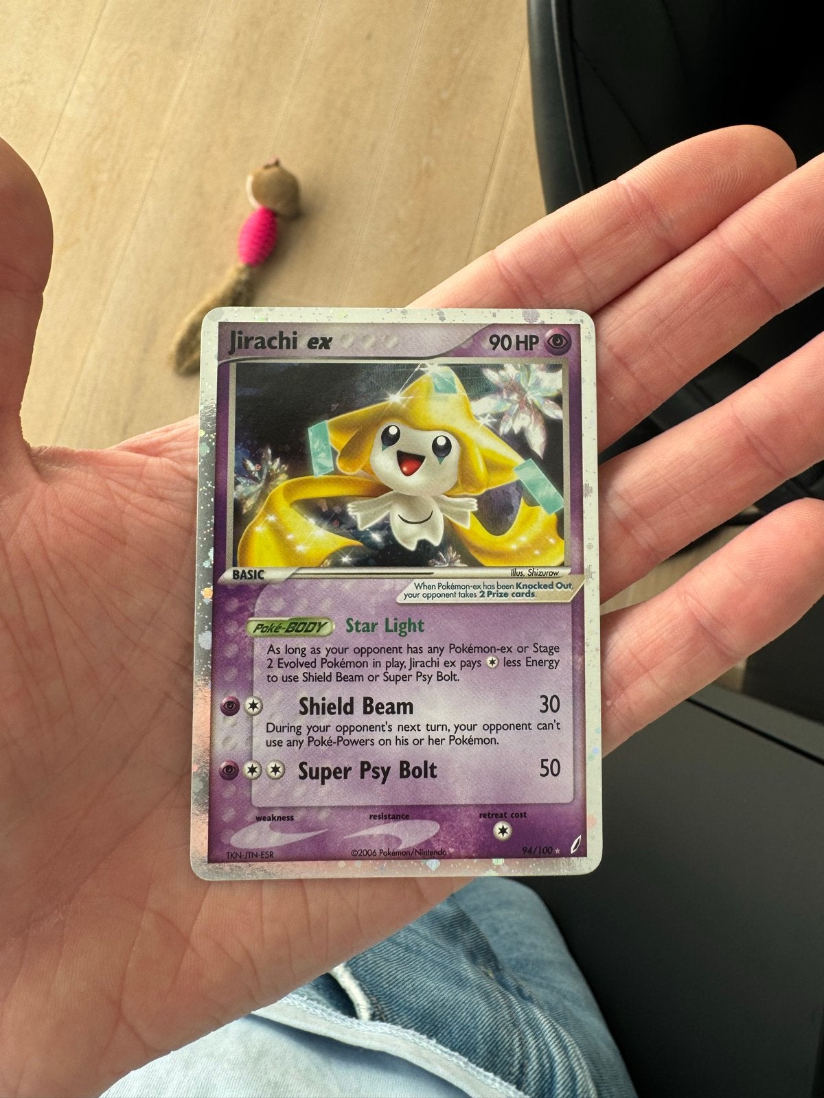 Jirachi ex 94/100 Crystal Guardians Pokémon kaart, Verzenden, Zo goed als nieuw, Losse kaart, Foil