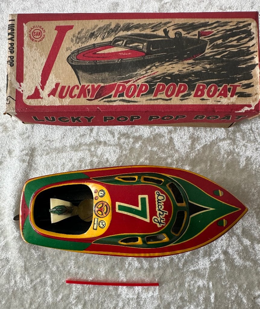 Blikken speelgoed boot "Lucky Pop Pop Boat", Ophalen of Verzenden