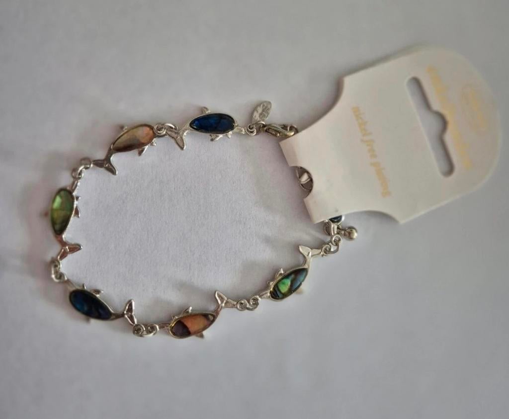 MKM Design enkelbandje met vissen, Sieraden, Tassen en Uiterlijk, Ophalen of Verzenden, Nieuw