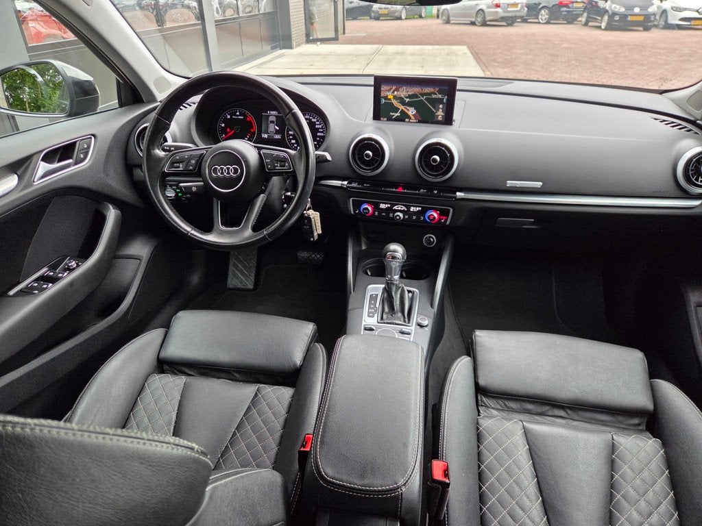 Audi A3 Sportback 2.0 TDI Design Pro Line DSG Aut | Leder |, Auto's, Audi, Gebruikt, 4 cilinders, 150 pk, Zwart