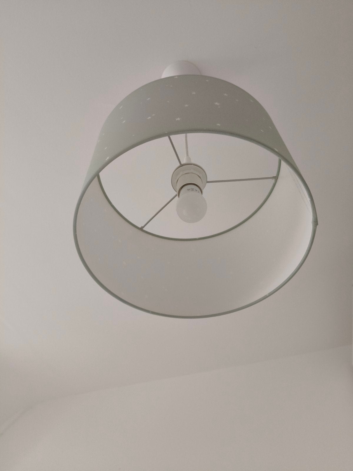Hanglamp met sterrenpatroon - perfect voor kinderkamer, Huis en Inrichting, Ophalen, Kinderkamer, speels, modern, Textiel, E27 (groot)