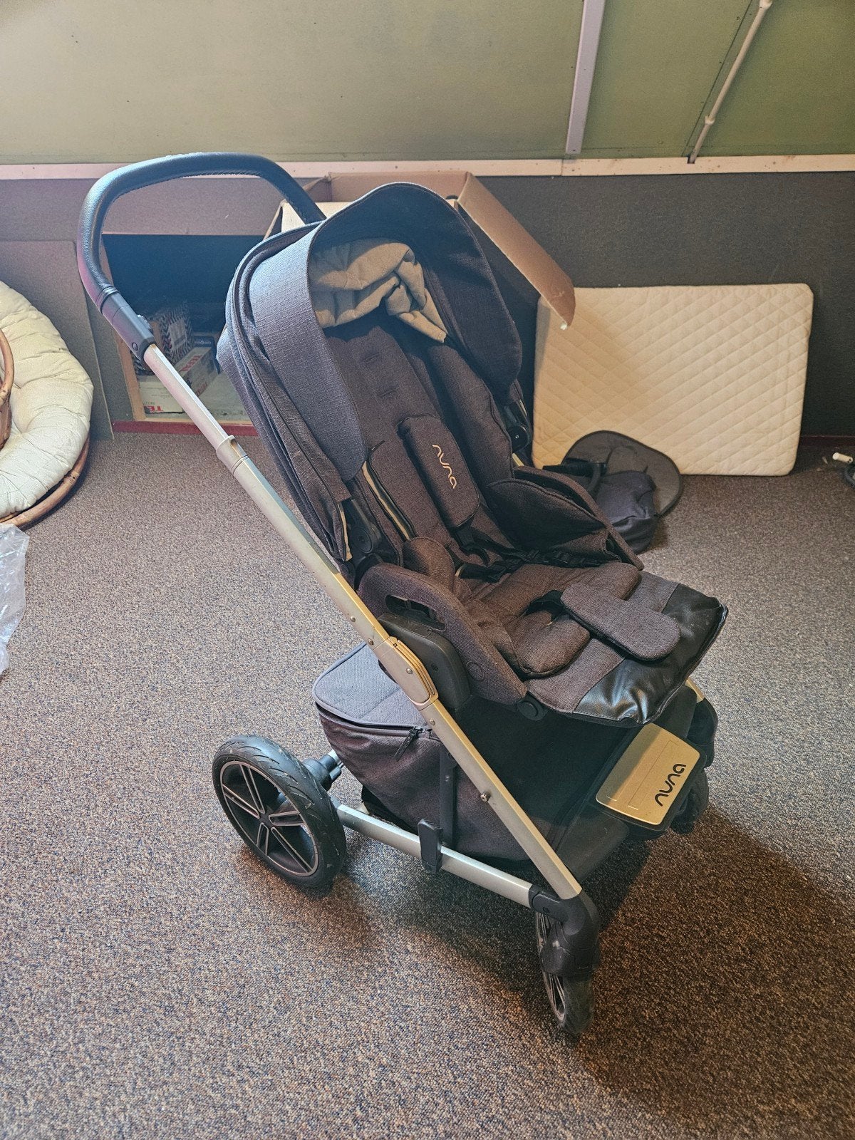 Nuna Mixx Kinderwagen Autostoel Adapters, Kinderen en Baby's, Kinderwagens en Combinaties, Verstelbare duwstang, Zo goed als nieuw
