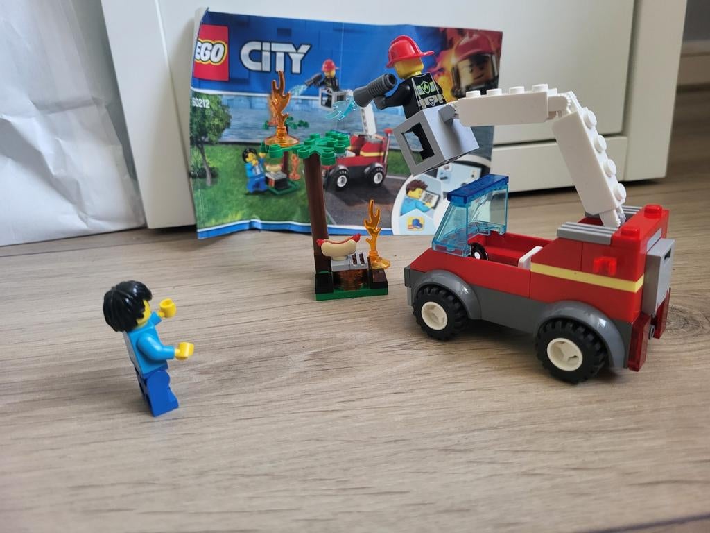 Lego city brandweer set 20212, City, Lego, Zo goed als nieuw, Complete set