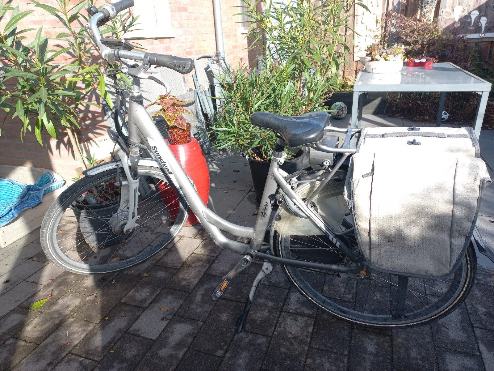 dames fiets, Minder dan 10 versnellingen, Gebruikt, 26 inch, Velgrem
