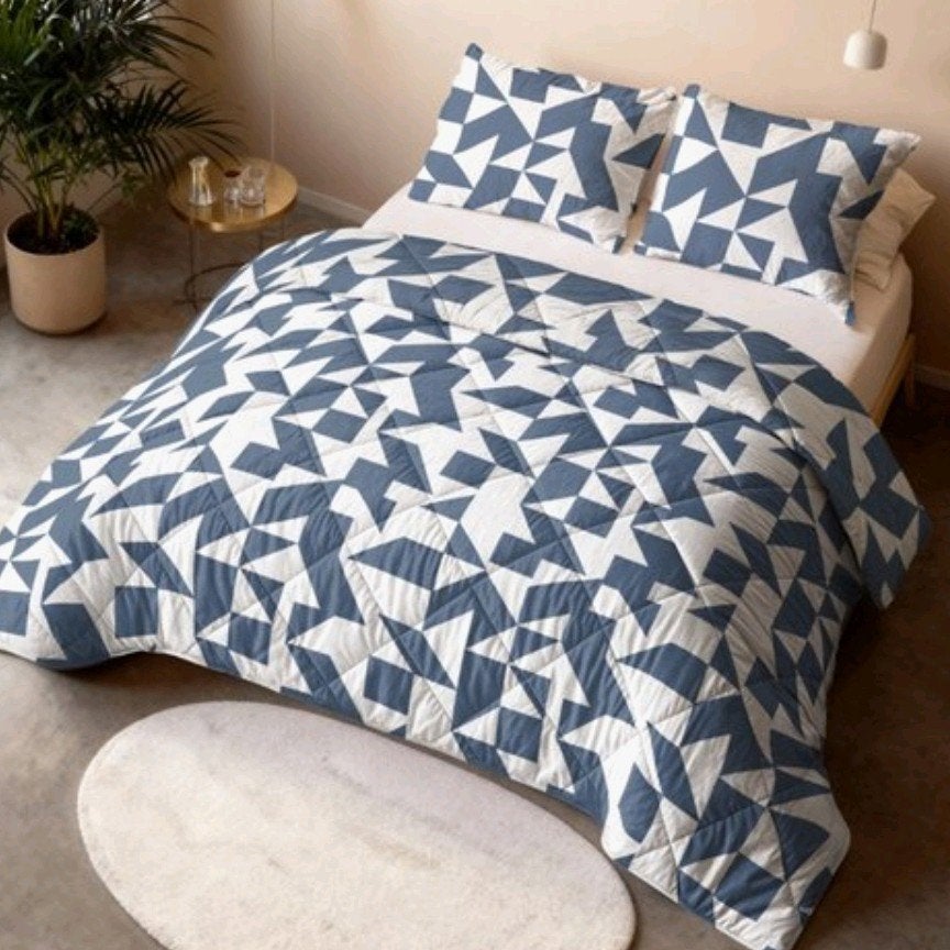 Sleeptime Lazy Dekbed Mado Blauw 200x200 incl. slopen, Blauw, Sleeptime, Ophalen of Verzenden, Deken of Dekbed