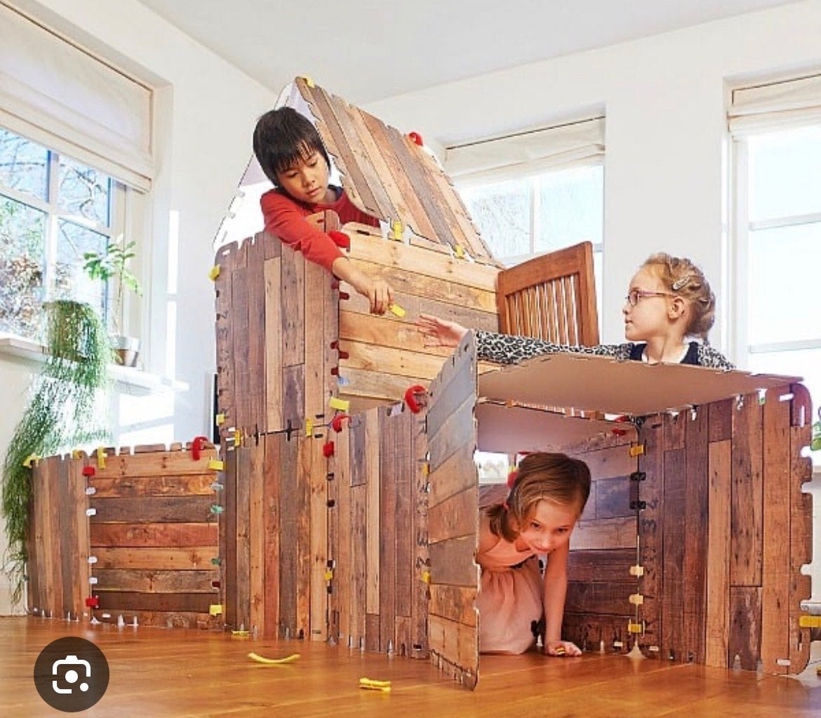 Fantasy Fort / Hutten Bouwen - 34-delige XL set, Ophalen of Verzenden, Gebruikt, Overige materialen
